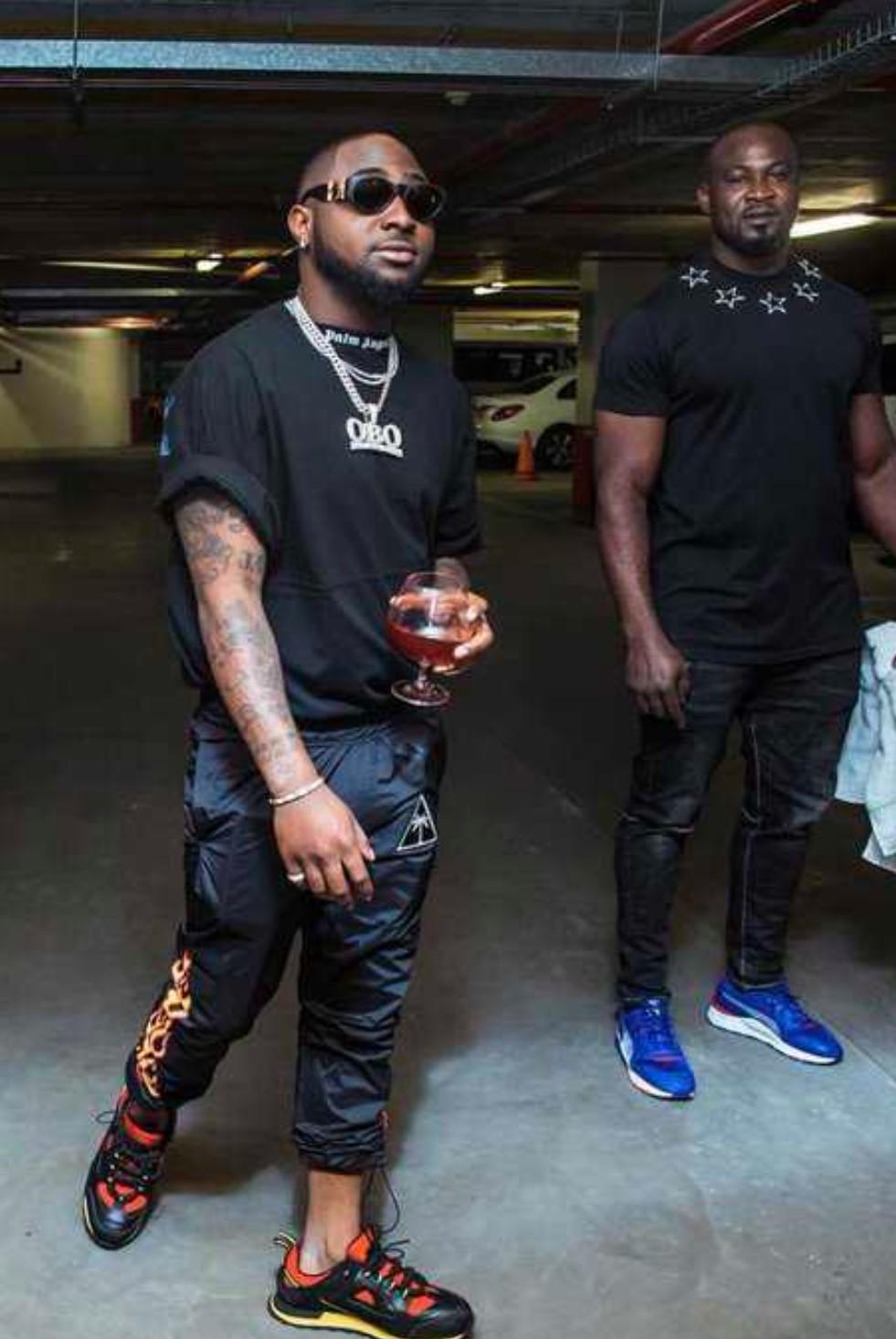 davido and his bodyguard TJ