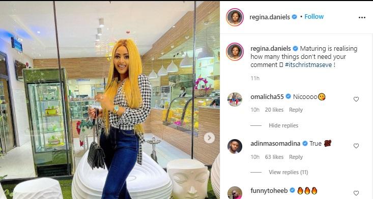 "Your old husband is disgracing you everywhere" - Fans troll Regina Daniels over Ned's 7th wife