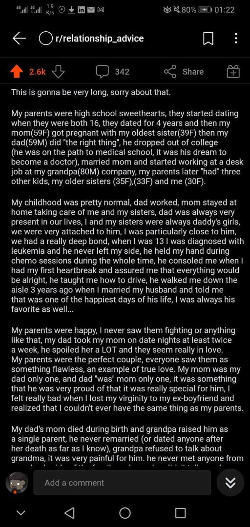 How my father killed himself after finding out all 4 children are not his after 40 years in marriage - Lady narrates