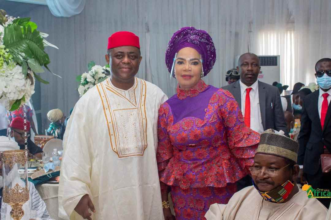 "Dem use woman do you" - Reactions as Femi Fani-Kayode shares photo exchanging number with woman