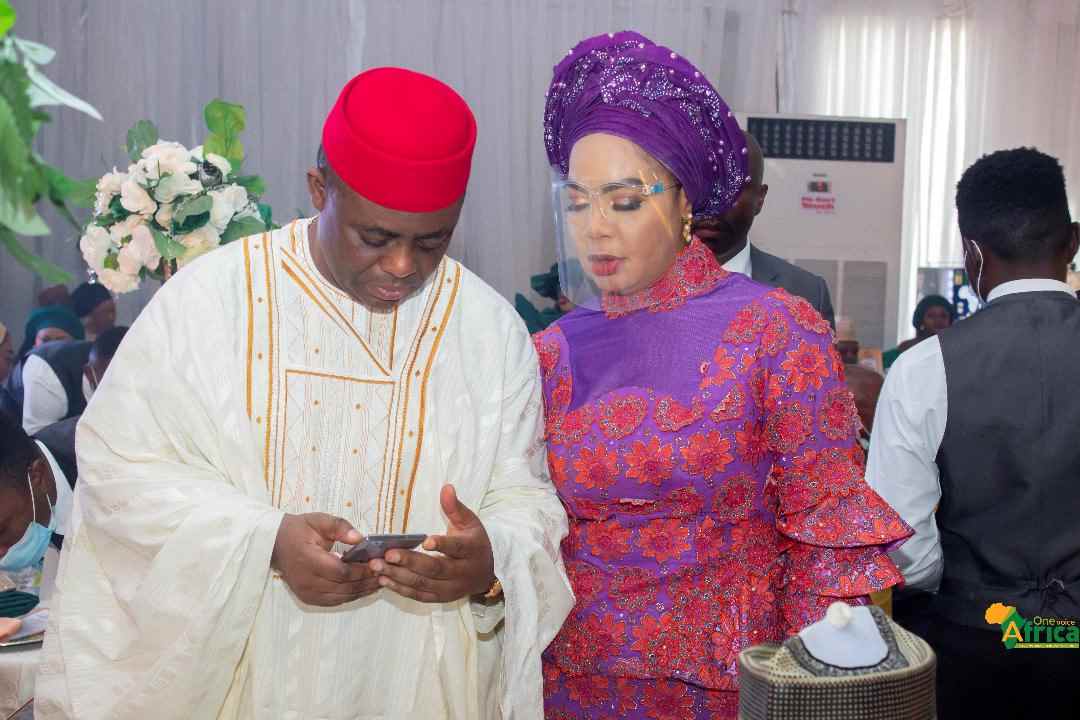 "Dem use woman do you" - Reactions as Femi Fani-Kayode shares photo exchanging number with woman