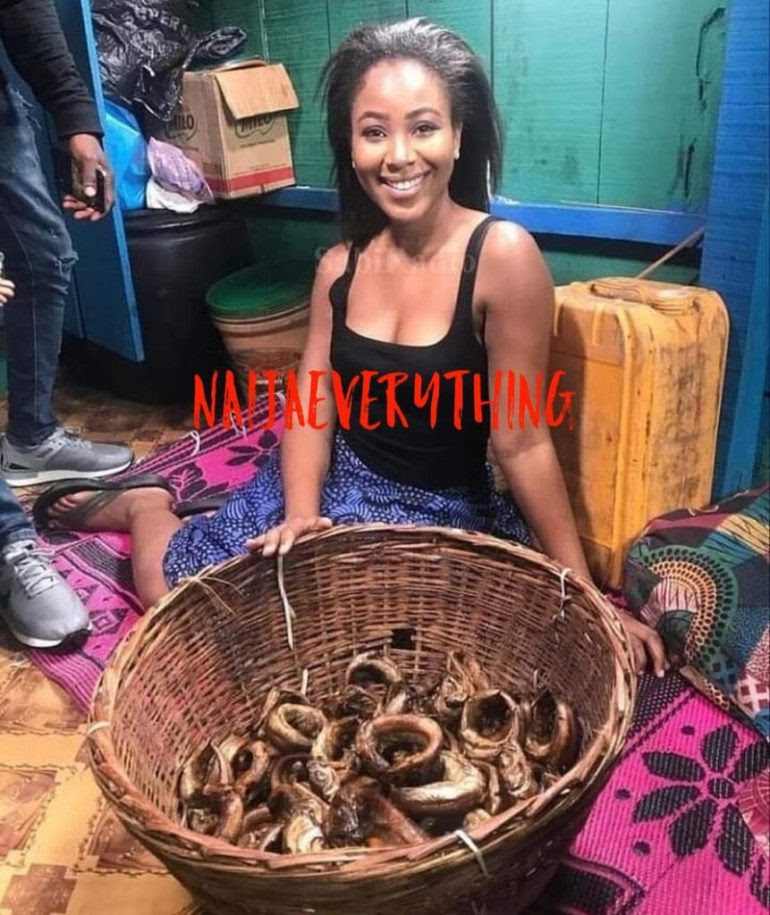 throwback photo erica selling fish