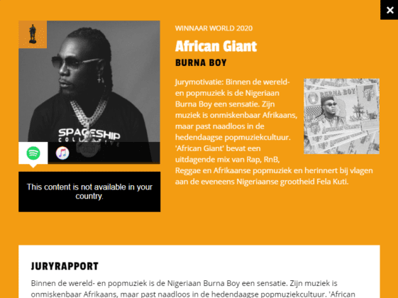 urna Boy wins Edison Awards