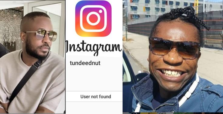 "Tunde no sabi" - Speed Darlington reacts as Tunde Ednut's Instagram is deleted (Video)