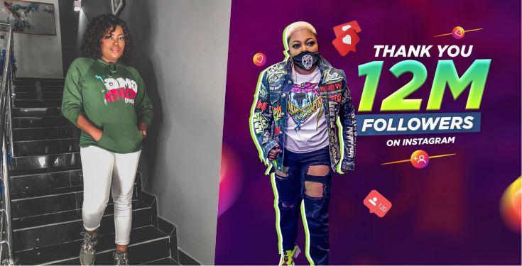 Funke Akindele celebrates 12 million followers on Instagram