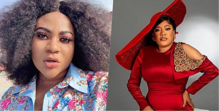 "Mummy forgive me" - Nkechi Blessing settles beef with Toyin Abraham