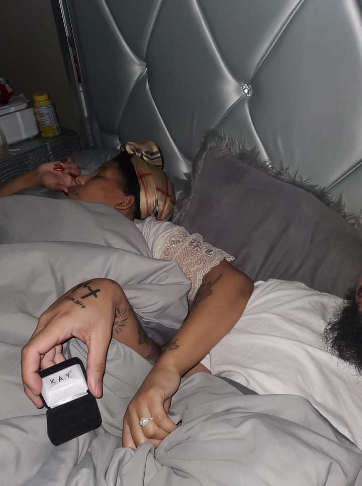 Man engages girlfriend while asleep