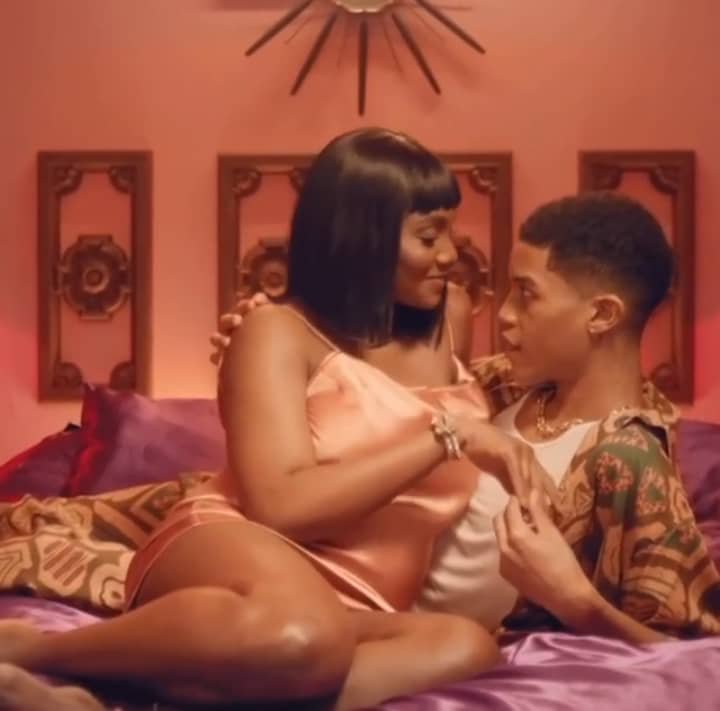 Video of Simi and a boy in bed