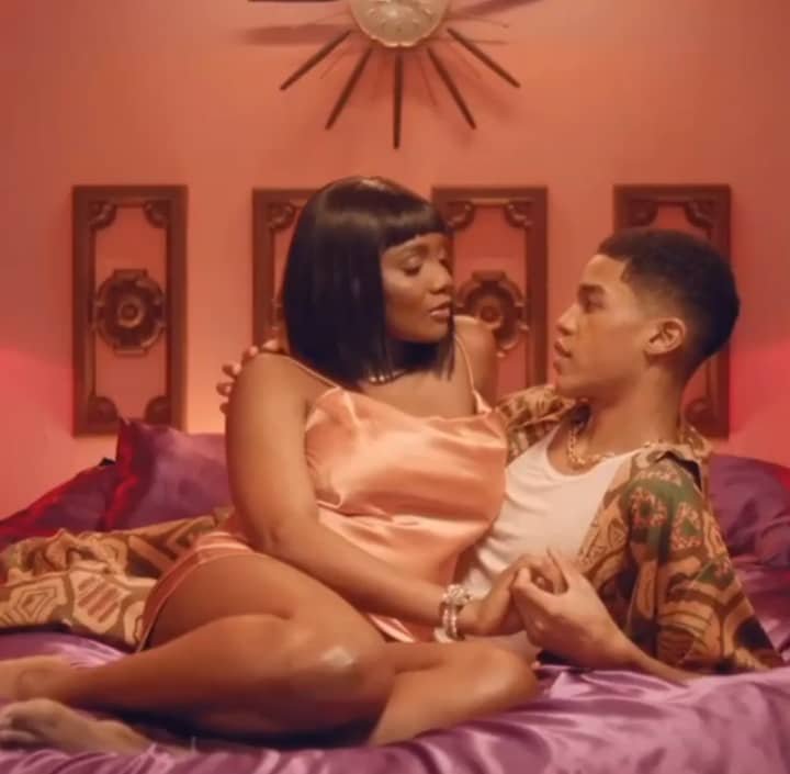 Video of Simi and a boy in bed