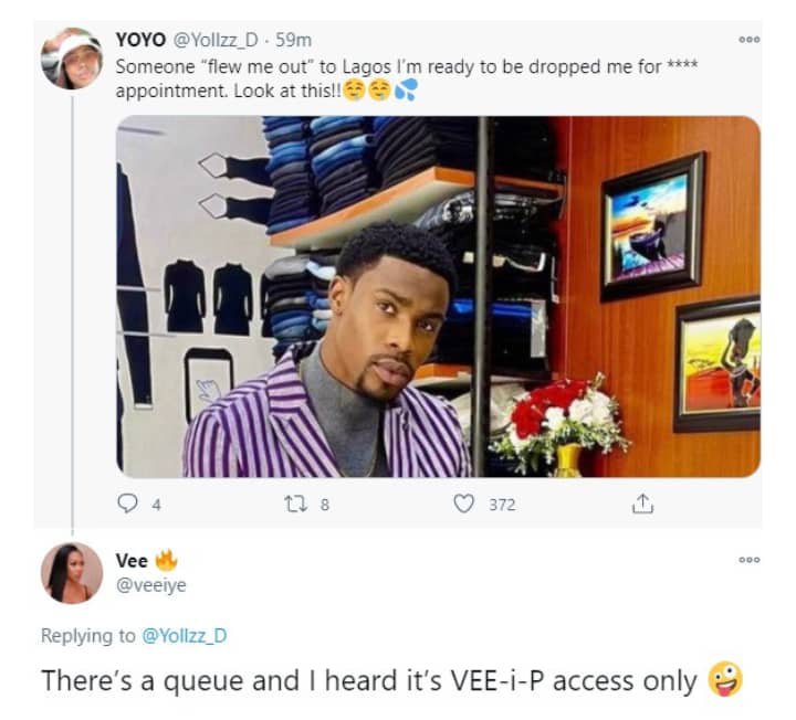 Vee marks her territory around Neo