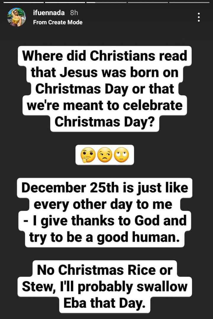 Why I Don't Celebrate Christmas - Ifu Ennada