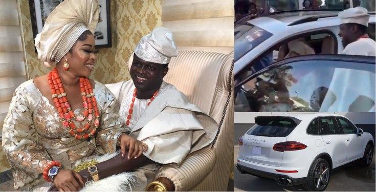 Celebrity jeweler, Malivelihood gifts wife Porsche SUV as traditional wedding gift (Video)