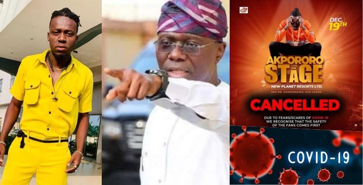 Comedian Akpororo slams Gov. Sanwo-Olu over shut down of shows in Lagos (Video)