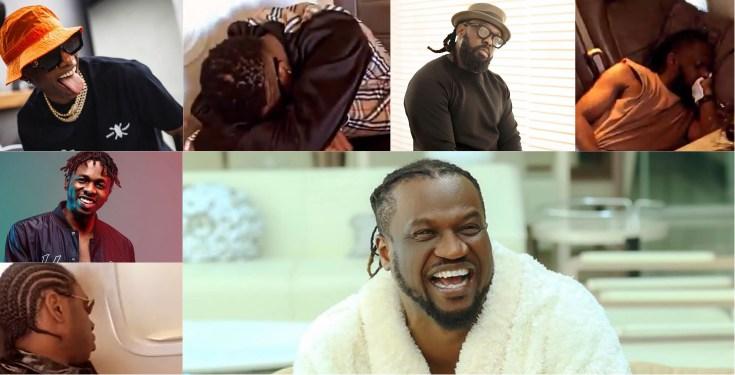 Paul Okoye Laughs At Wizkid, Timaya, And Runtown As They Sleep On Private Jet (Video)