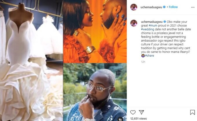 Wed chioma - Maduagwu tells Davido