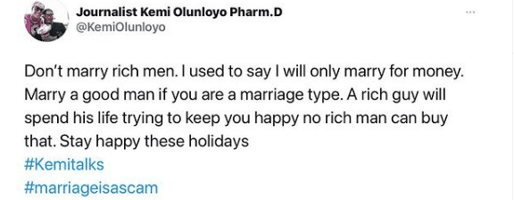 "Apostle of rubbish" - Kemi Olunloyo lambast pastor who questioned her marriage counselling