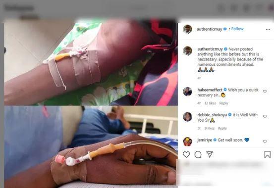 Nollywood actor, Muyiwa Ademola lands in hospital over heath complications