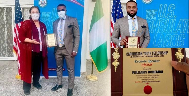 U.S. Consulate Awards Comedian, Williams Uchemba