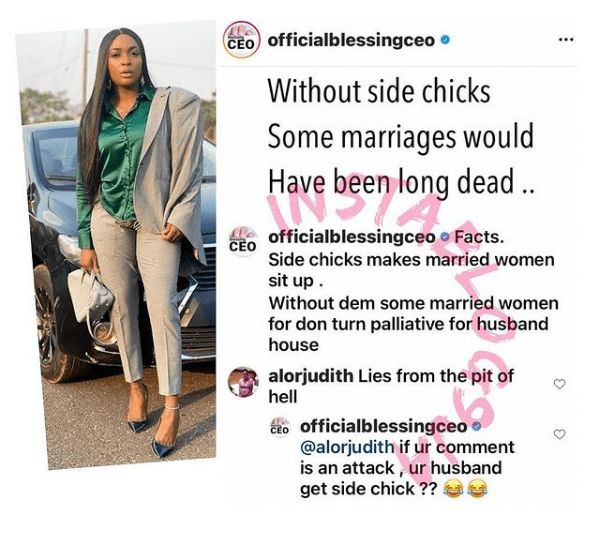 okoro side chick marriage