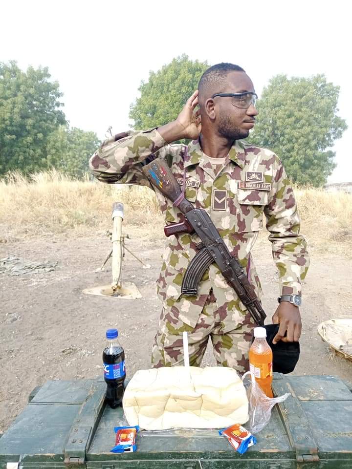 Soldier in Borno celebrated his birthday