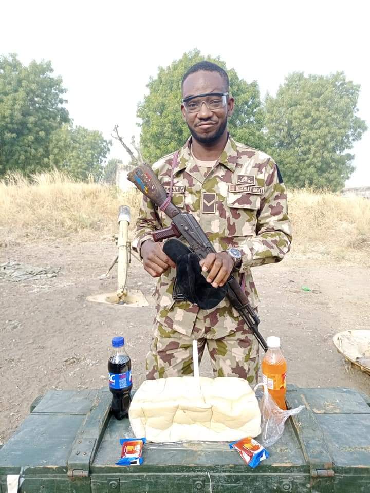Soldier in Borno celebrated his birthday