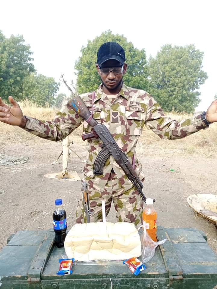 Soldier in Borno celebrated his birthday