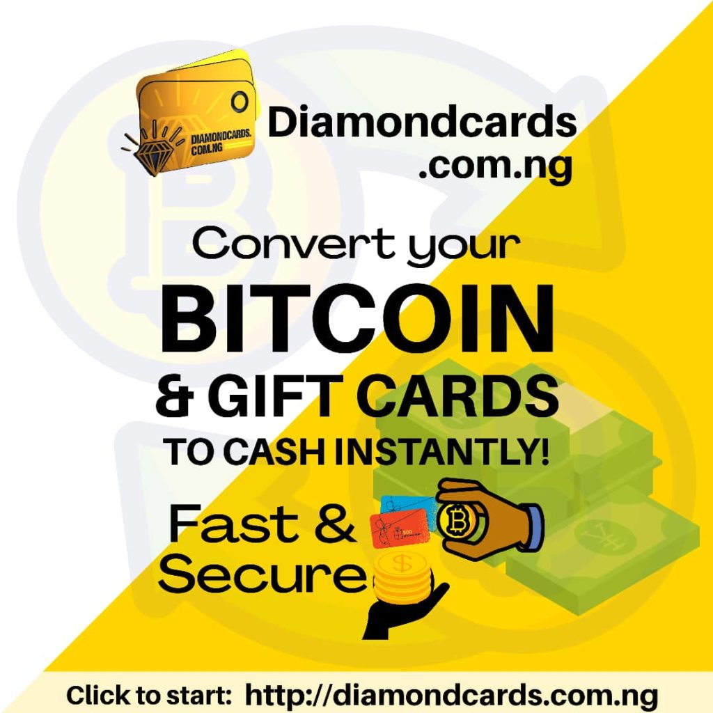 to Diamond Cards... the most reliable platform to trade your gift card