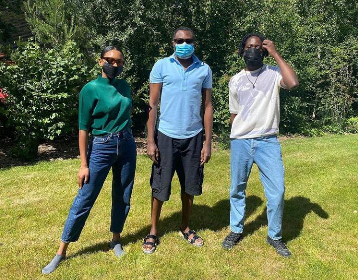 Temi Otedola and Eazi celebrate