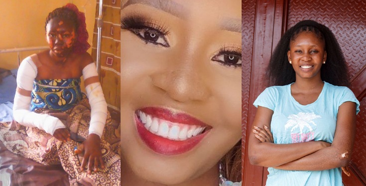 Lady shows off transformation photos