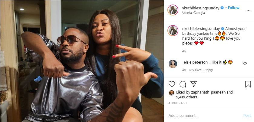 Actress Nkechi Blessing celebrates Tunde Ednut on his birthday