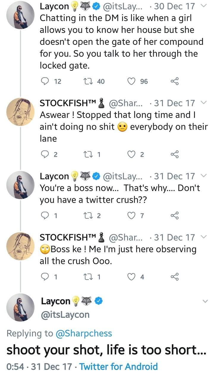 “Until the DM ends on the timeline”- Prince reacts to Laycon's tweet from 2017