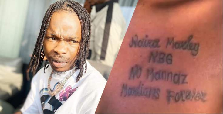 Naira Marley applauds Cameroonian who tattooed his name on her chest (Video)