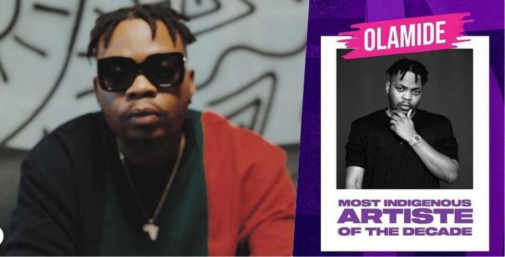 Olamide Baddo crowned most indigenous artiste of the decade