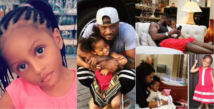 "My only girlfriend who has my mumu button" - Peter Okoye celebrates daughter's birthday