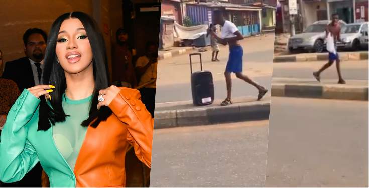 Cardi B replies Nigerian man who stripped to express undying love for her (Video)