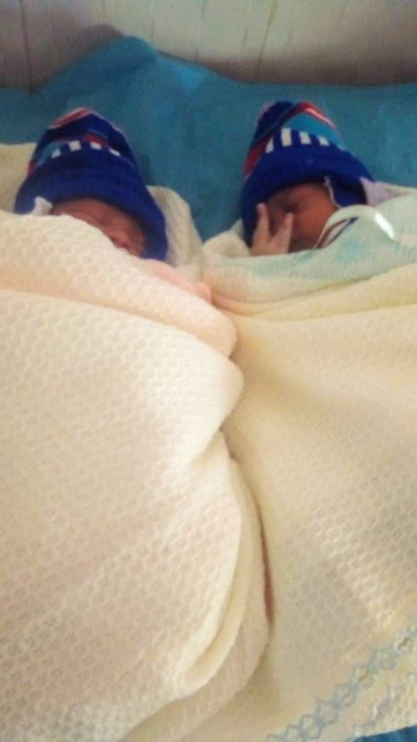 Woman Welcomes Twins