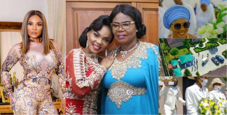 "I'll throw you the biggest one year remembrance" - Iyabo Ojo says, shares mother's burial ceremony (Video)