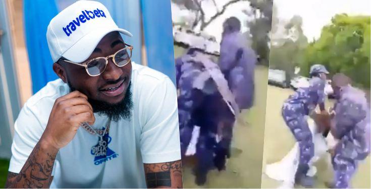 "Jesus, this is bad" - Davido reacts to humiliating arrest of Uganda’s Bobi Wine’s wife (Video)