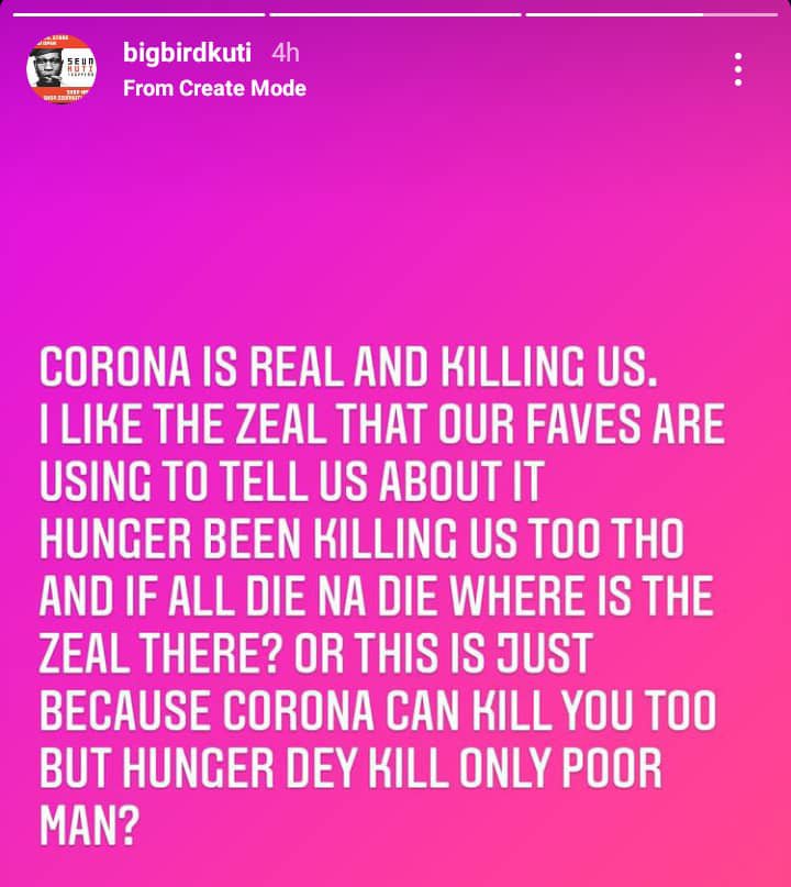 Seun Kuti on celebrities and Covid