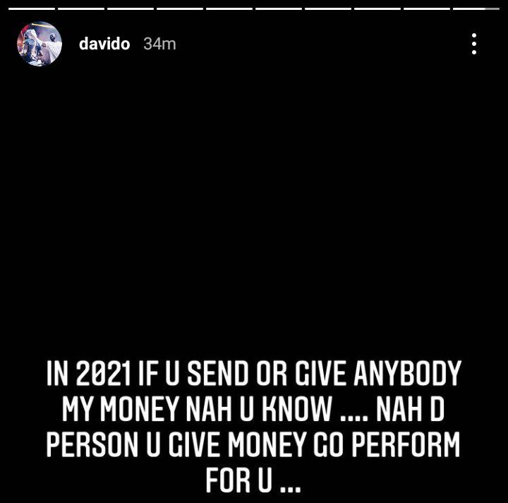 Davido Issues Strong Warning