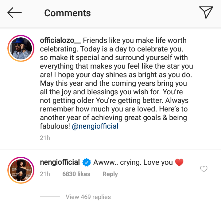 Nengi goes emotional over Ozo’s message to her