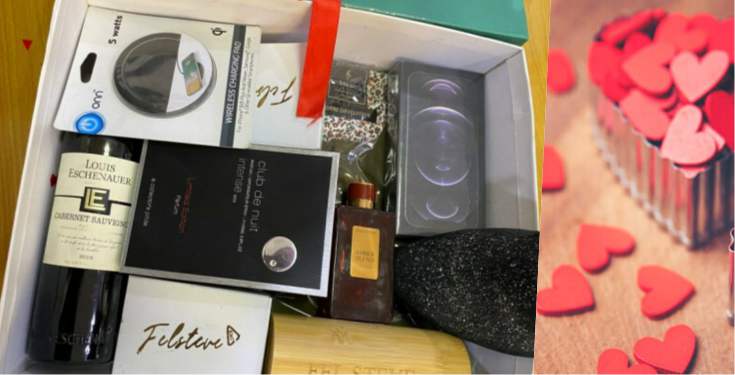 Man shows off gift box from babe containing iPhone 12, other items worth 856k ahead of Valentine