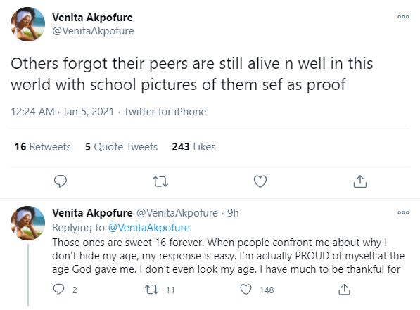 "They forgot their peers are alive with picture proof" - Venita shades Nengi over age manipulation