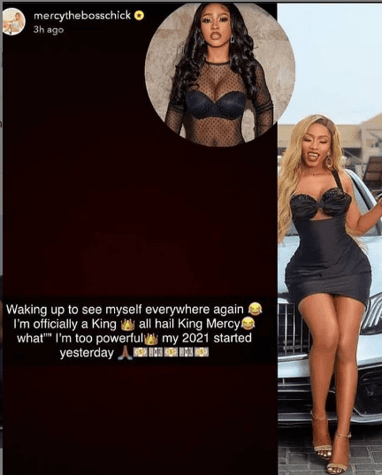 "You are typing in the nonsense again" - Mercy Eke dragged for calling herself a powerful king
