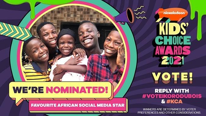 Ikorodu Bois Nominated For Nickelodeon Kid's Choice Award