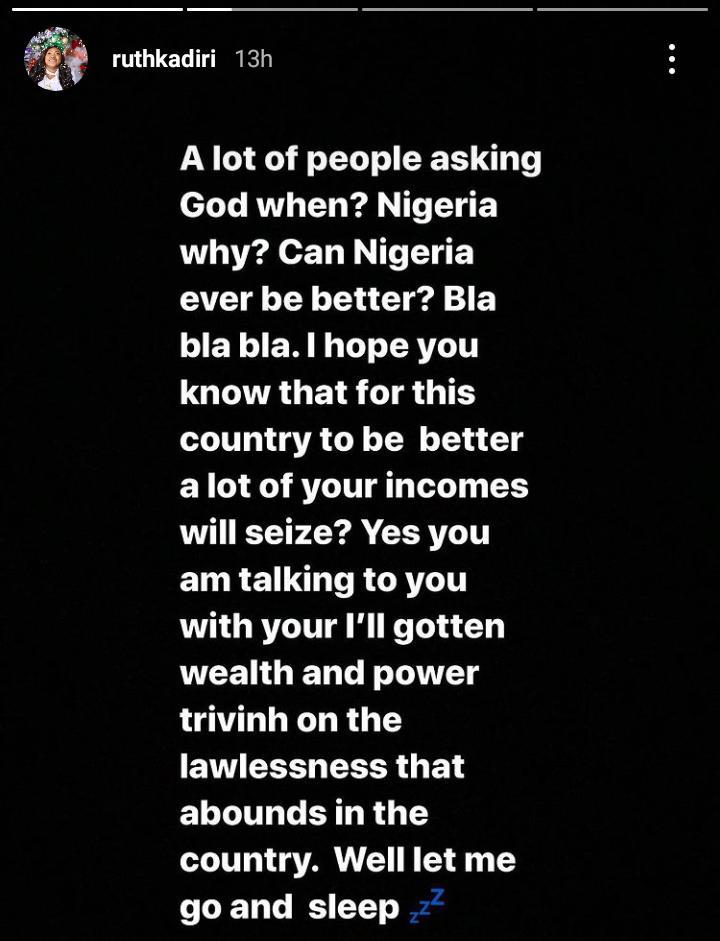 Ruth Kadiri presidential ambition