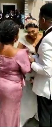 Bride in tears as Pastor refuses to join couple because of 5 minutes lateness to Church (Video)