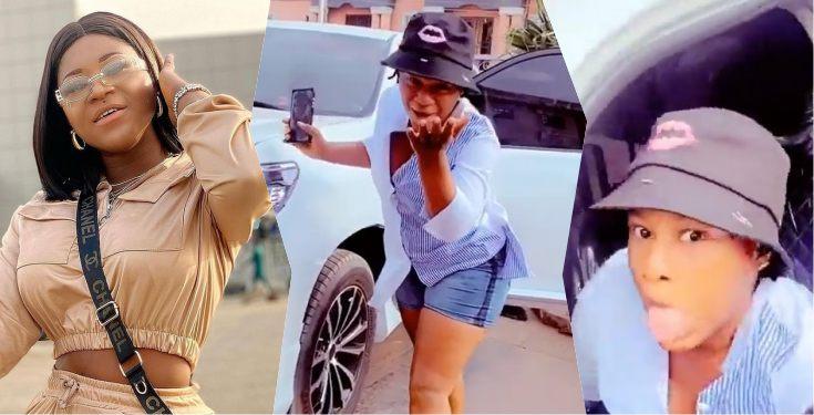 "E dey pain them" - Destiny Etiko flaunts new car amidst affair rumor (Video)