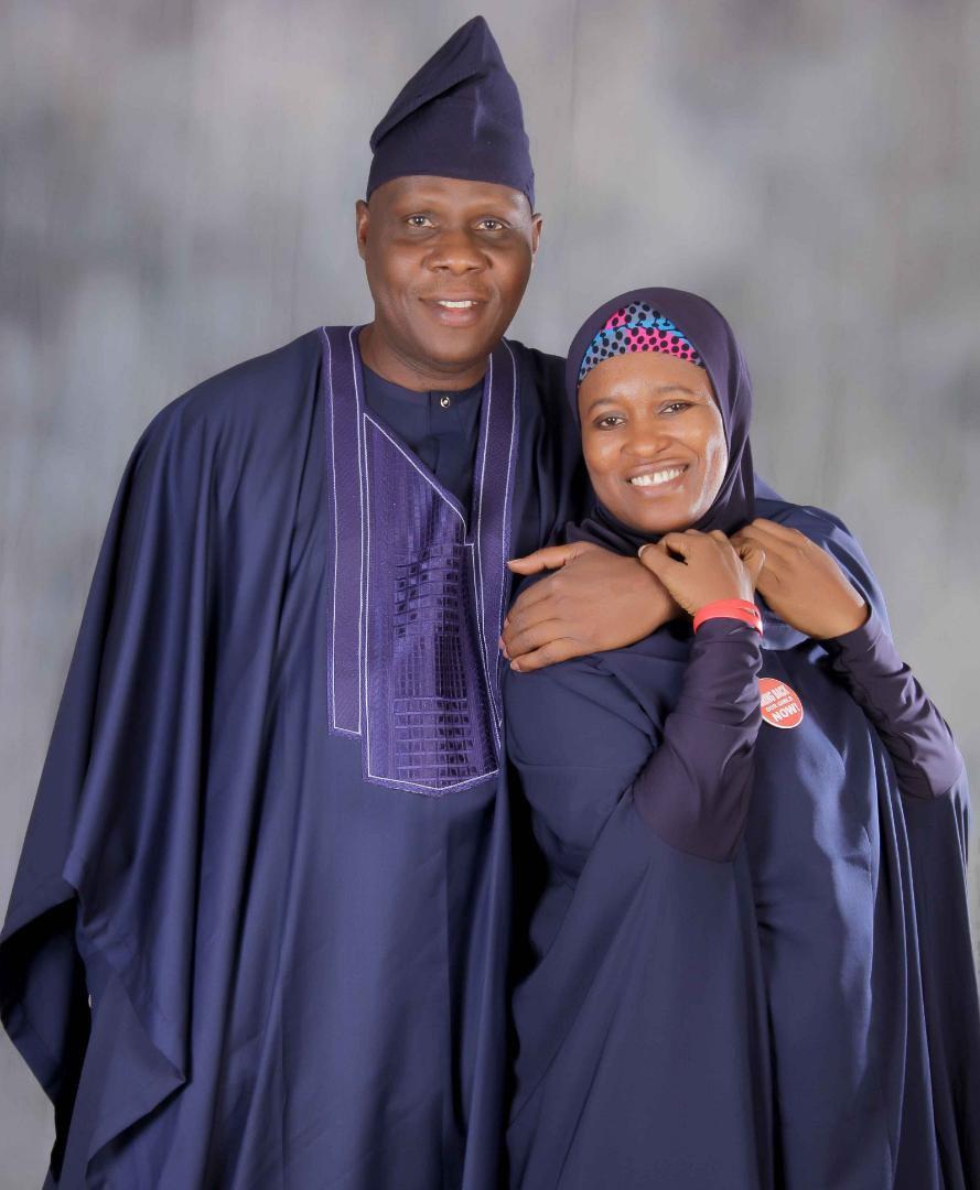 Activist Aisha Yesufu and Husband