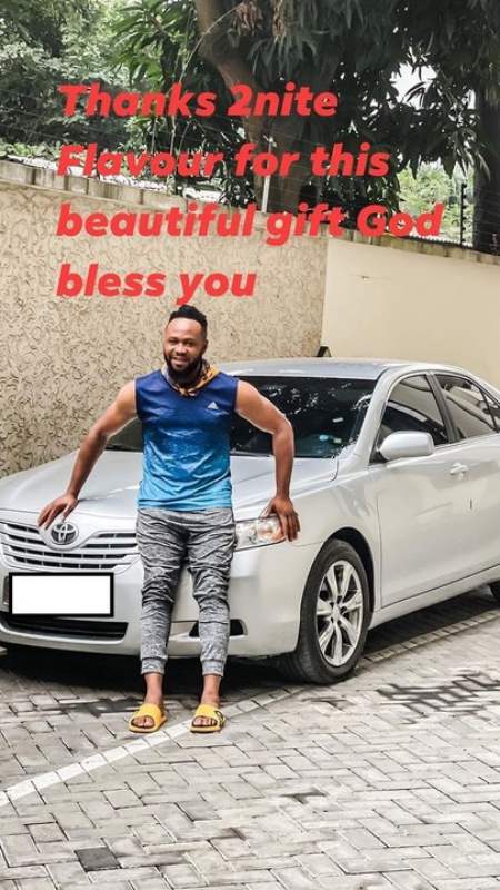 Flavour gifts childhood friend a brand new car (Photos)